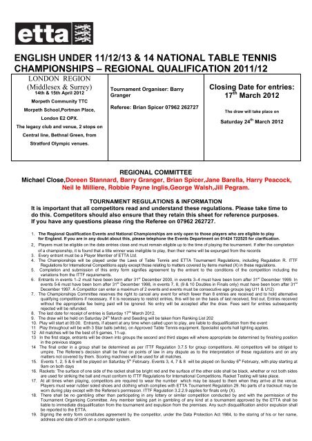 Table Tennis English National Championship 24, Table Tennis…