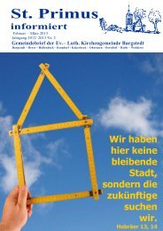 Gemeindebrief Februar - März 2013 - Kirchengemeinde Bargstedt