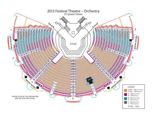 Seating Map - Stratford Festival