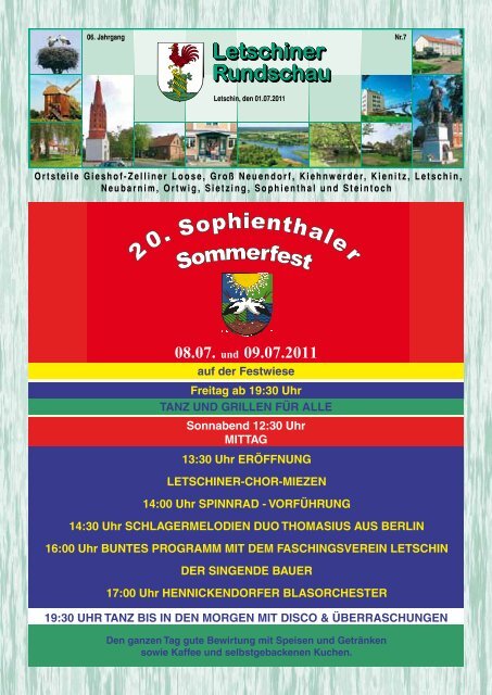 08.07. und 09.07.2011 - Gemeinde Letschin