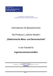 Weitere Informationen - University Duisburg Essen, Electrical ...