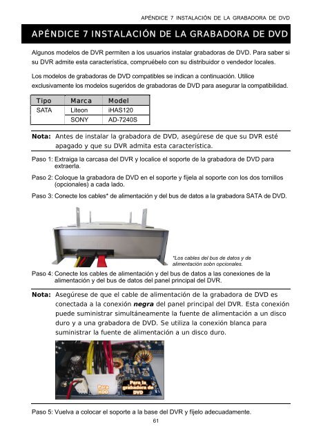 H.264 Network DVR Manual del Usuario - Sego