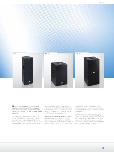 Loudspeaker Systems - Piramis Technika