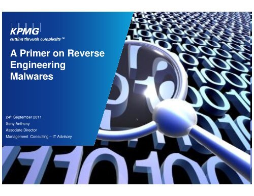 A Primer on Reverse Engineering Malwares