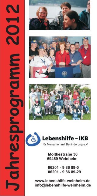 Jahresprogramm 2012 - Lebenshilfe Weinheim