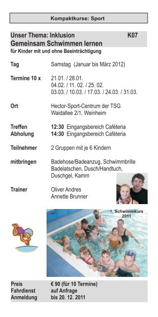 Jahresprogramm 2012 - Lebenshilfe Weinheim