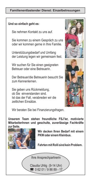 Jahresprogramm 2012 - Lebenshilfe Weinheim