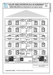 KOLOR VIDEO INTERFON ZA 5-30 KORISNIKA - TCS