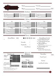 The complete character sheet - Standard - Exalted, character sheets