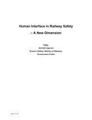Human Interface in Railway Safety – A New ... - Intlrailsafety.com