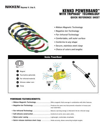 Nikken PowerBand Product Sheet - Lumasun.com