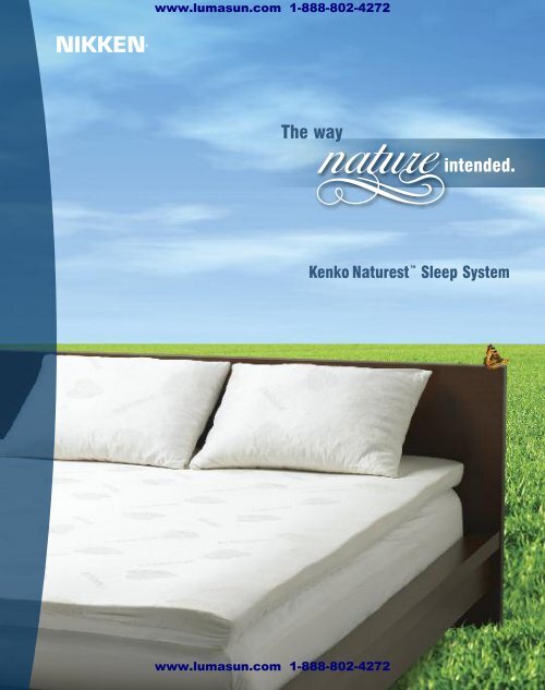Nikken Mattress Pads Magnetic Topper Brochure - Lumasun.com