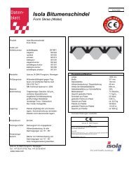 DatenblÃ¤tter Bitumenschindeln - Isola