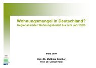 Wohnungsmangel in Deutschland? - Impulse für den Wohnungsbau