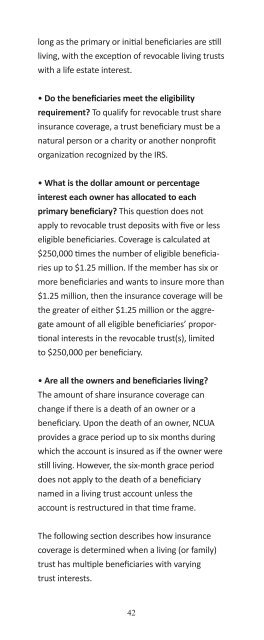 "Your Insured Funds" NCUA brochure - North Island Credit Union