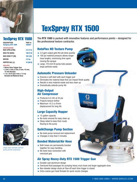 Graco Texture Sprayer Brochure - Graco Inc.