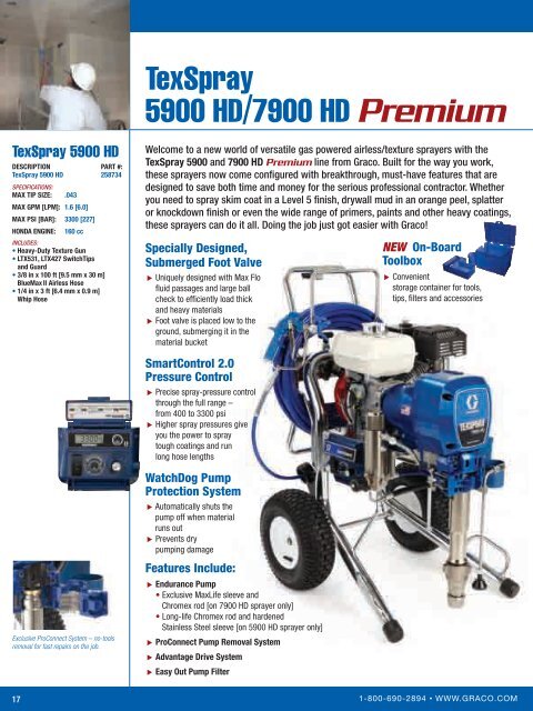 Graco Texture Sprayer Brochure - Graco Inc.