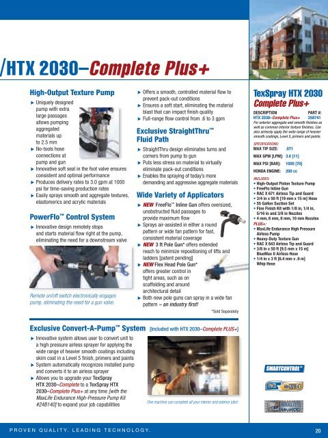 Graco Texture Sprayer Brochure - Graco Inc.