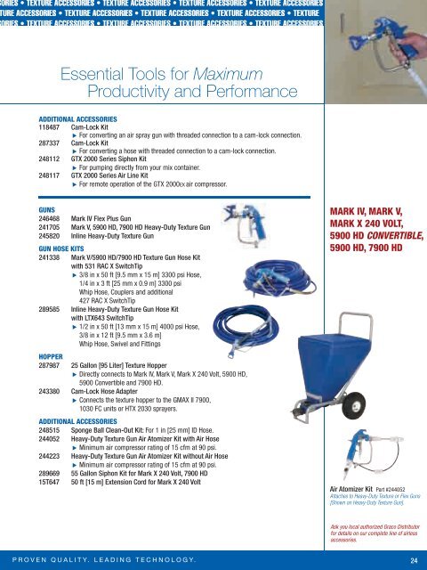 Graco Texture Sprayer Brochure - Graco Inc.