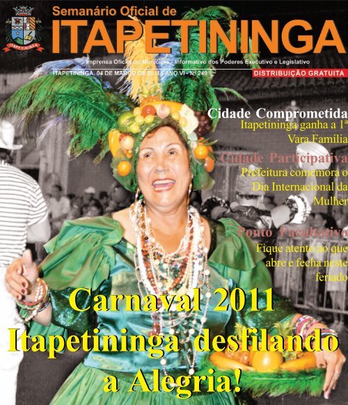 Carnaval 2011 Itapetininga desfilando a Alegria! - Prefeitura ...