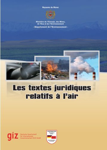 Les textes juridiques - DÃ©partement de l'environnement