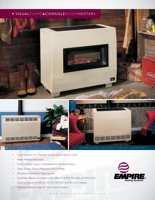 Vented Room Heater Brochure Empire Heating Systems