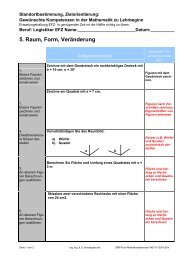 Standortbestimmung RAUM und FORM