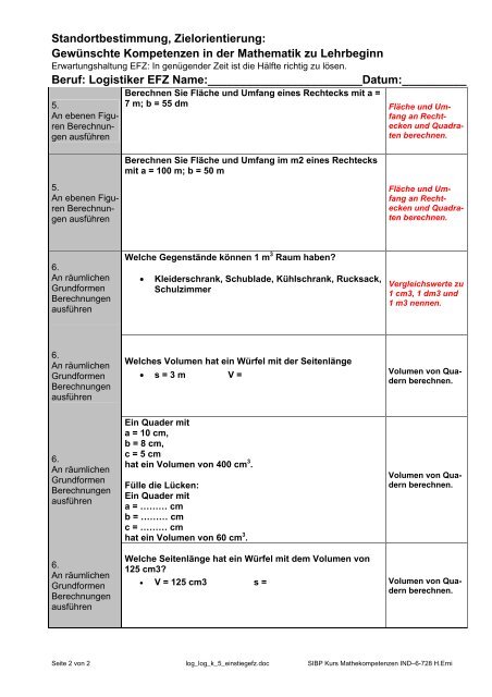 Standortbestimmung RAUM und FORM