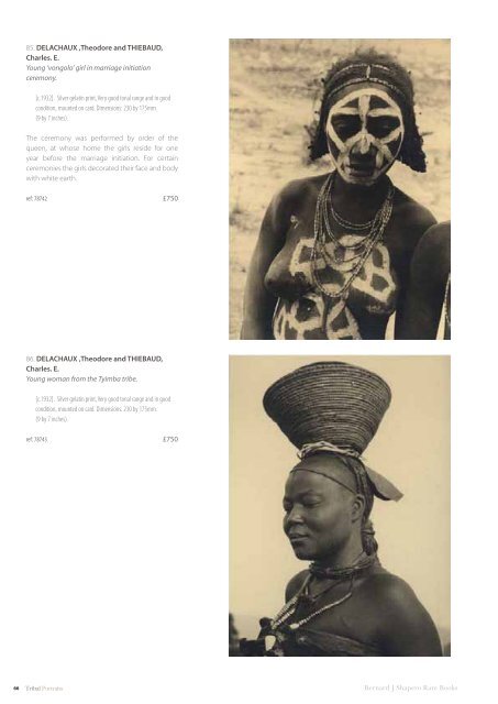 Tribal Portraits - Shapero Rare Books