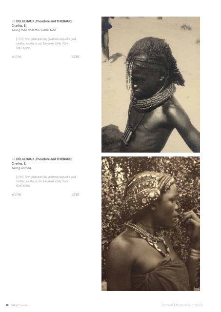 Tribal Portraits - Shapero Rare Books