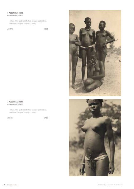 Tribal Portraits - Shapero Rare Books