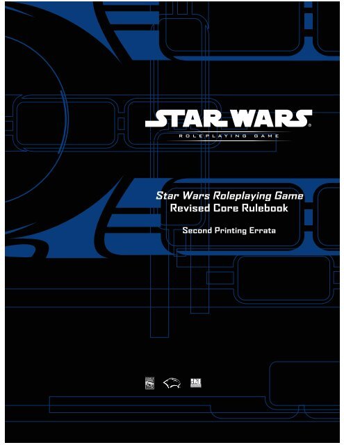 Star Wars Roleplaying Game Revised Core ... - JediSkill Online