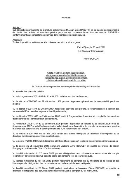 RAA 201 - Préfecture de la Côte-d'Or