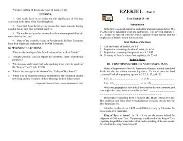 Ezekiel - 2 - Bible Book of the Month - Rogersville Church of Christ