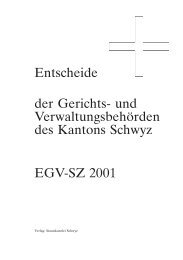 EGV-SZ 2001 - Kanton Schwyz