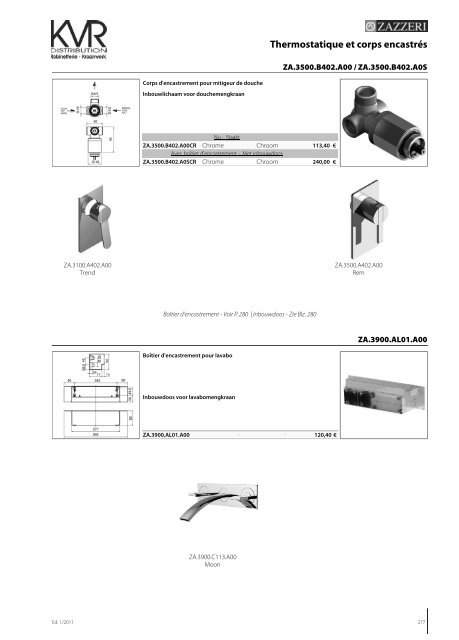 LAVE-MAINS | KOUDWATERKRANEN - KVR