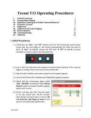 Tecnai T12 Operating Procedures