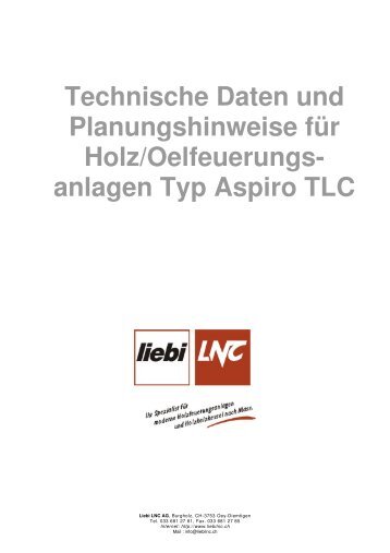Technische Daten - Liebi LNC AG