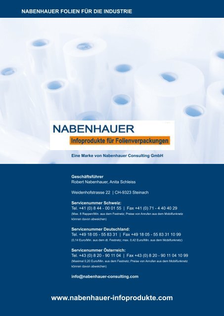 Kennbuchstaben und ihre Bedeutung - Nabenhauer Infoprodukte