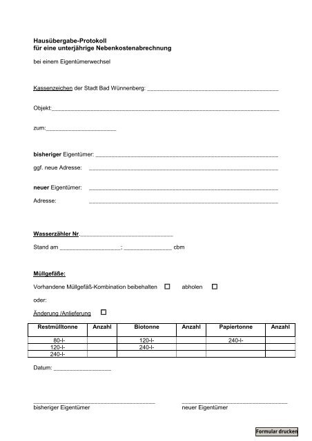 Hausubergabeprotokoll Gkd Paderborn