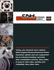 CNH Original Remanufactured Parts Today, you demand more ...