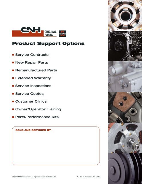 CNH Original Remanufactured Parts Today, you demand more ...