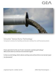 Circumix Dense Slurry Technology - GEA Heat Exchangers
