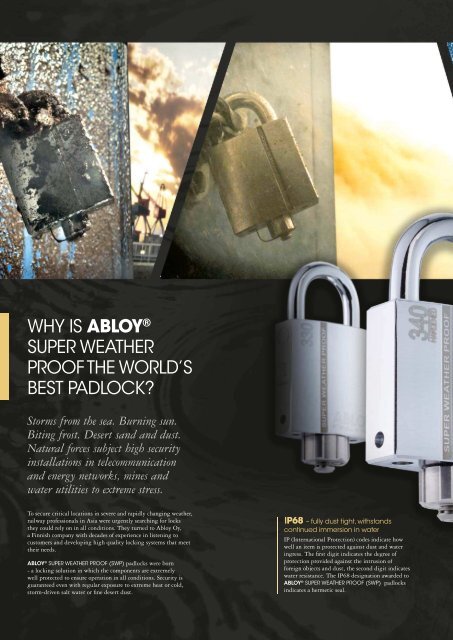 Abloy SWP padlocks