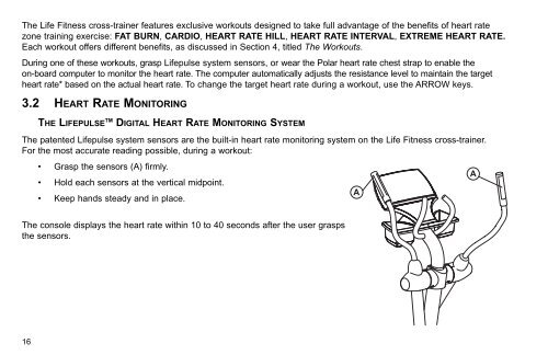 X9i - User Manual - Life Fitness