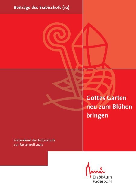 Gottes Garten neu zum BlÃ¼hen bringen - Erzbistum Paderborn