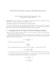 10-701/15-781 Machine Learning, Fall 2009: Homework 2