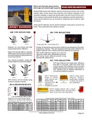 JBR Reflector marker brochure for Jersey barriers - US Reflector