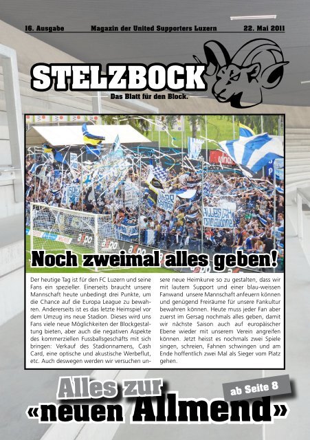 «neuen Allmend» - United Supporters Luzern