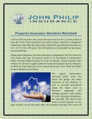 Property Insurance Aberdeen Maryland